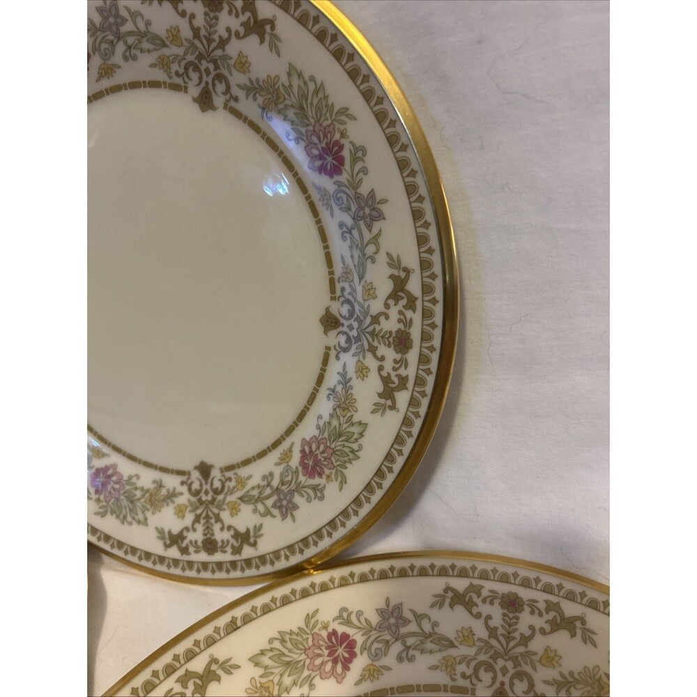 Vintage Lenox China Castle Garden Dinner Plate Lot Of 3 Plates - Picture 3 of 12